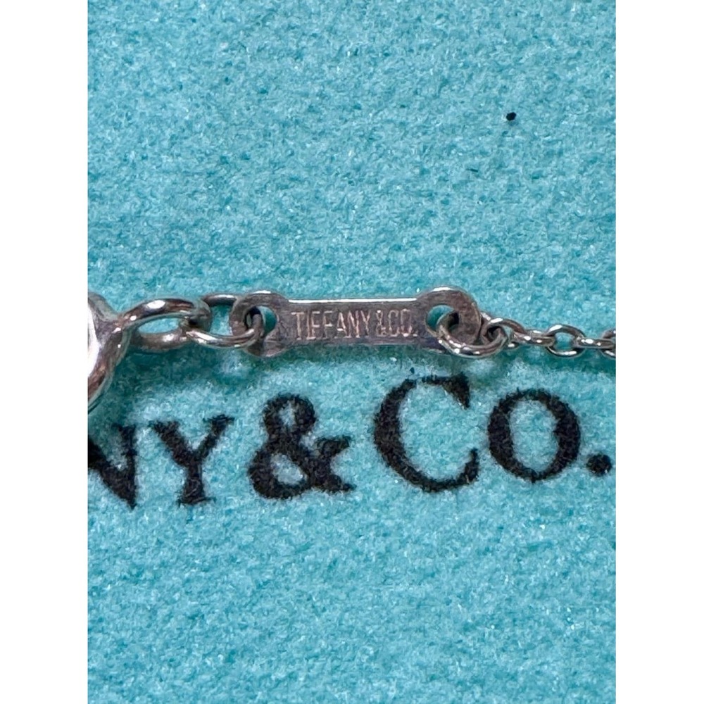 Vintage Tiffany & Co Elsa Peretti Teardrop 5 Charm Bracelet 7in - Picture 10 of 10